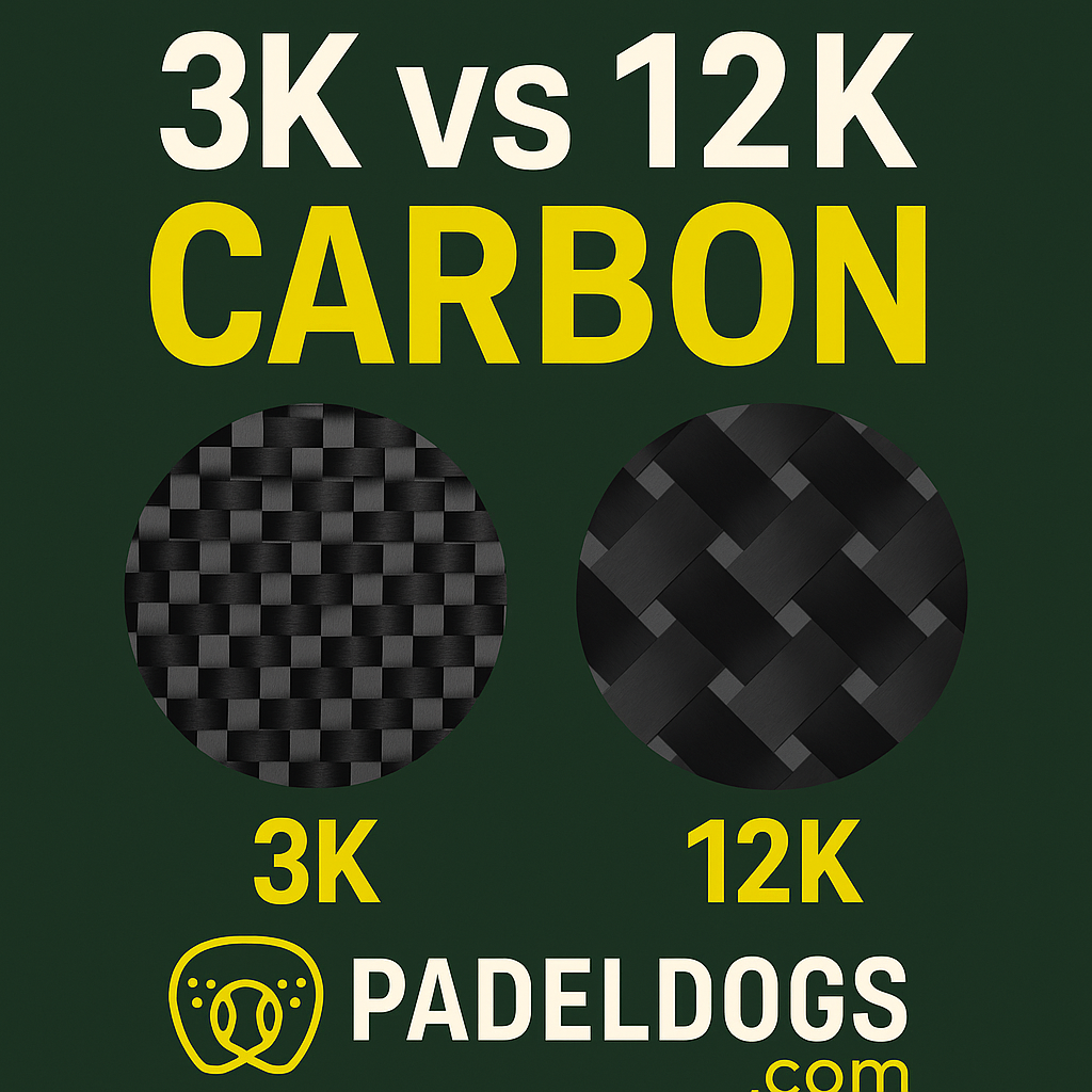 3k vs 12k carbon padel rackets