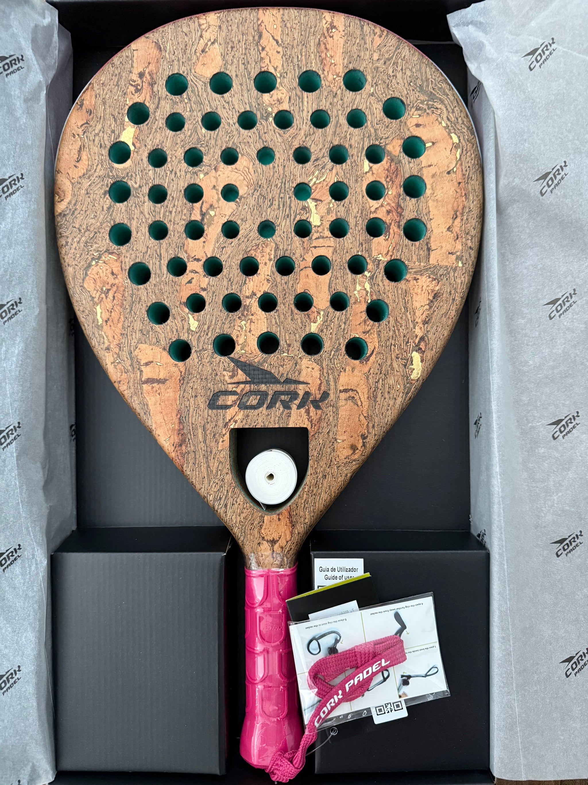 Cork Padel Premium Hybrid III Padel Racket