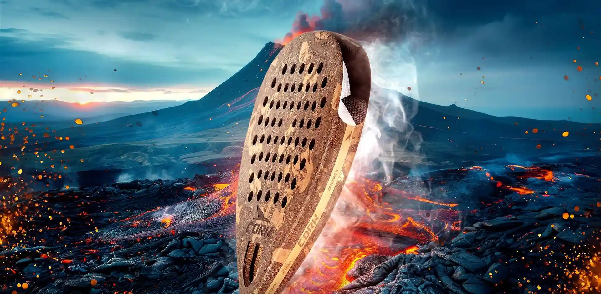 Cork Extreme Black Padel Racket