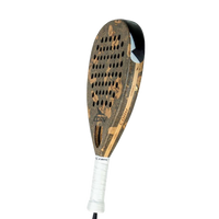 Padel with a white handle on a white background