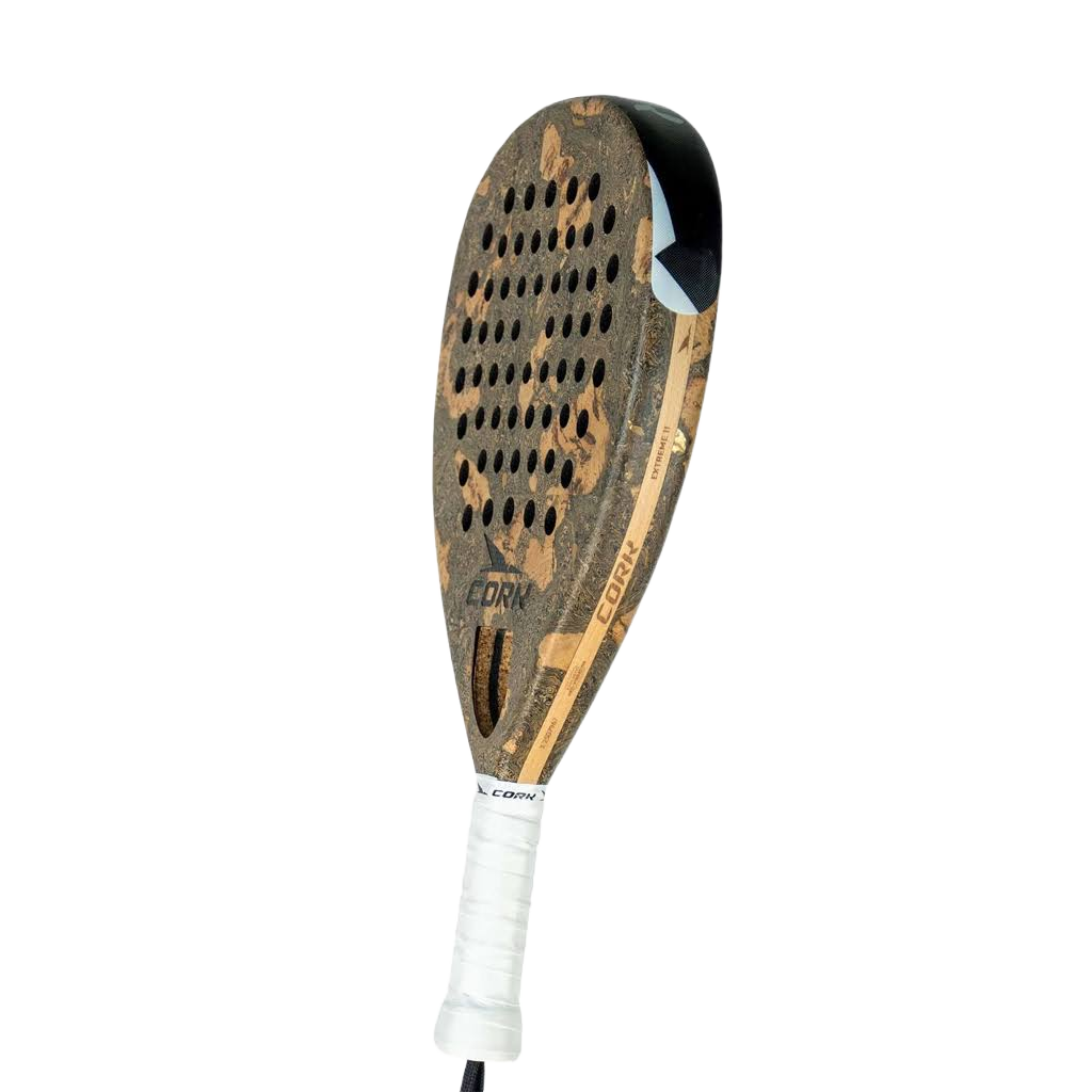 Padel with a white handle on a white background