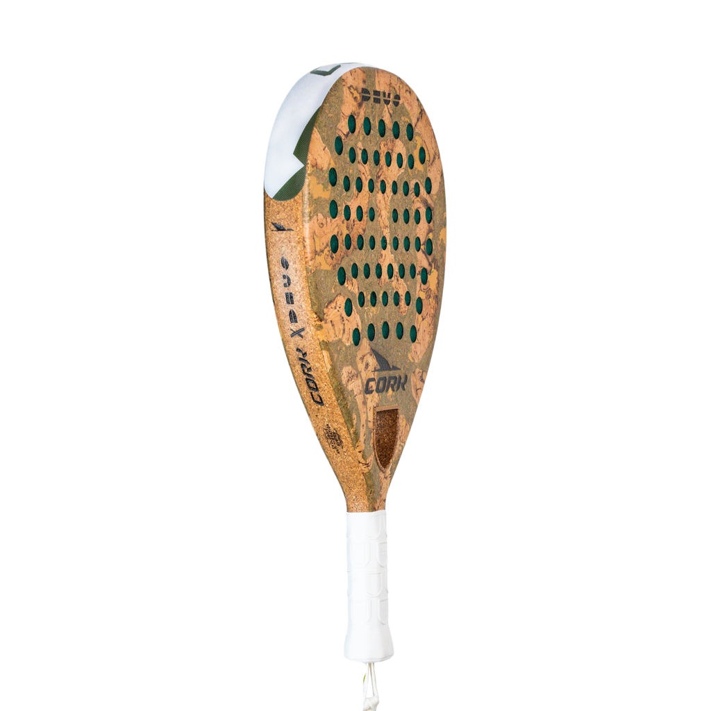 Cork X Padel racket on a white background