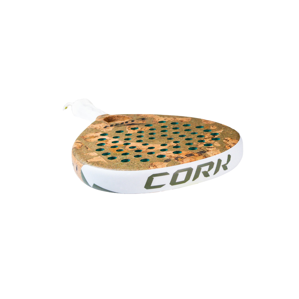 Paddle with cork texture and 'Cork' branding on a white background