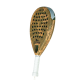cork padel with a white handle on a white background